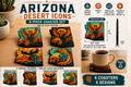 Desert Icons Coasters - Set of 4