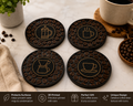 Signature Brew Coasters — Set of 4